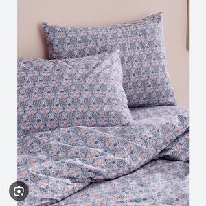 J Crew limited edition Liberty floral duvet cover and shams